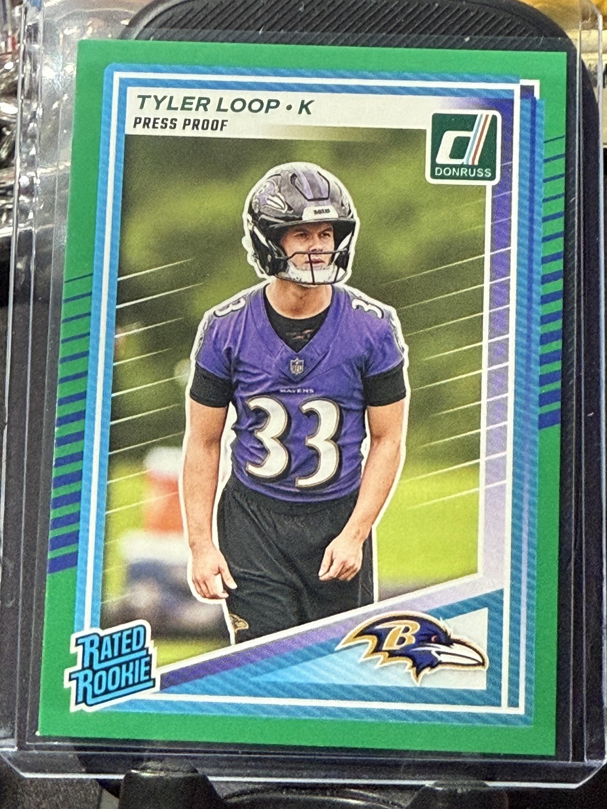 2025 Donruss #382 Tyler Loop Green Press Proof