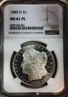 1880 O MORGAN DOLLAR! NGC MS61 PL! MUST HAVE! OUTSTANDING! AMAZING! NR #VIP121
