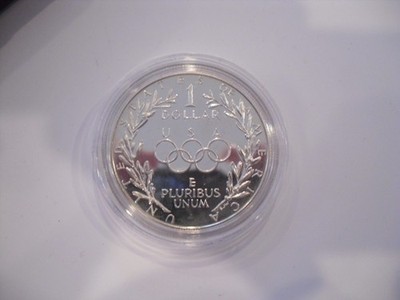 1988 United States Mint Olympic Proof Silver Dollar Box COA OGP