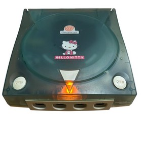 Sega Dreamcast DC Console HELLO KITTY Ver Clear Blue HKT-3000 with Keyboard