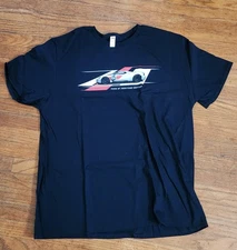 Size XL Ford GT Heritage Edition T-Shirt Black Fruit Of The Loom 100% Cotton