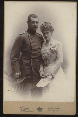 Cabinet Foto Prinz Rupprecht von Bayern mit seiner Frau Marie... - 12041