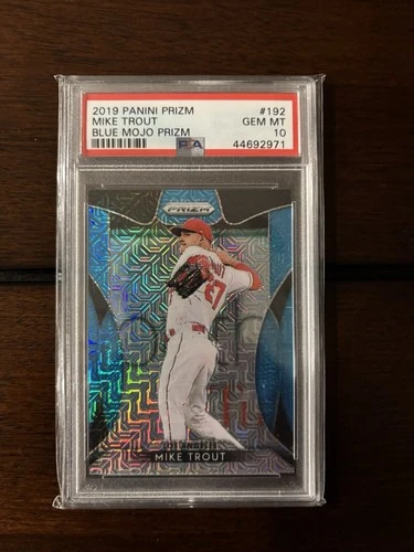 2019 Panini Prizm - Tier II Mike Trout #192 Blue Mojo Prizm /399