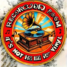 2D Flat - 1pc 7.87x 7.87inch Aluminum 2D Flat Easter Gift Wall Decoration Vintag