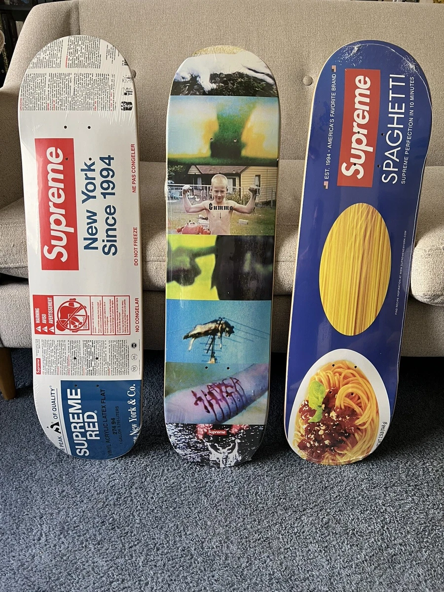 Supreme Skateboard Deck Gummo Paint Spaghetti Lot of 3 Decks NEW