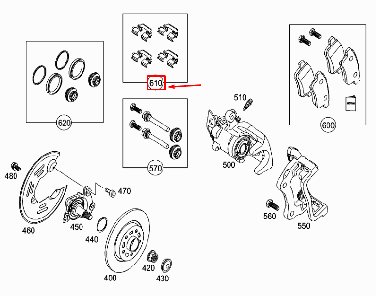 PISTONS DE FREIN ARRIÈRE SPEPELER A4154210091 NEUFS MERCEDES-BENZ CITAN W415