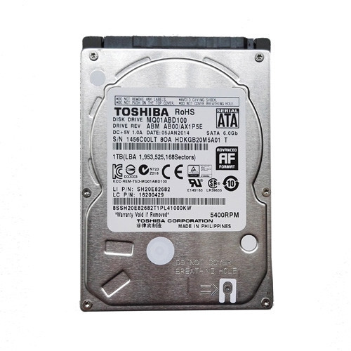 Toshiba MQ01ABD100 1TB SATA III 5400 RPM 2.5