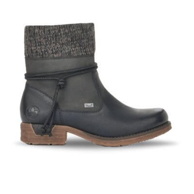 Rieker Women's Fee 79688-00 Boot - Schwarz/Stromboli/Anthrazit NWB