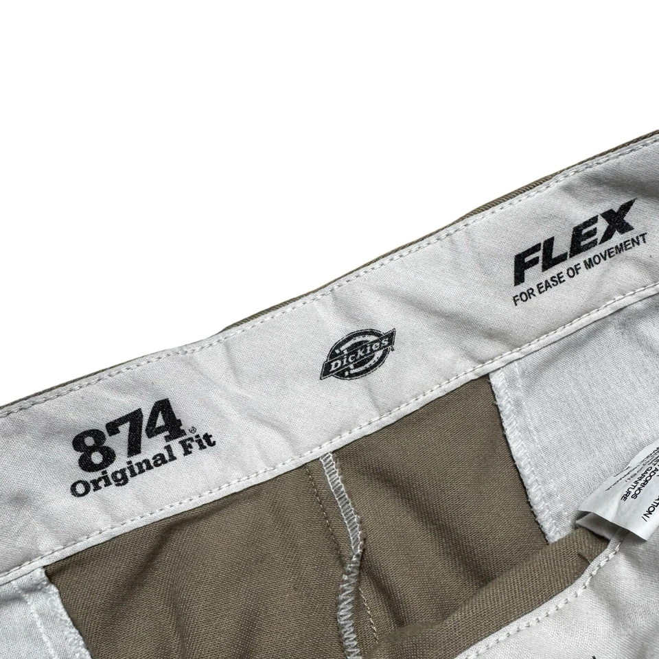 Pantalones chinos Dickies 874 Flex para hombre 36x30 ajuste original ropa de trabajo utilitario patinador Foto 3 de 4