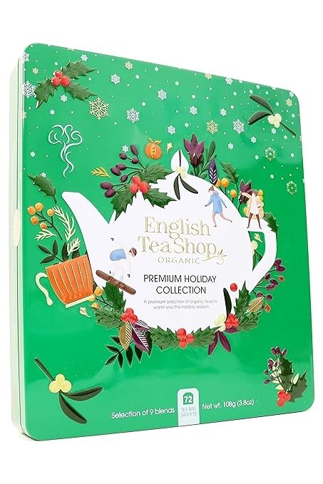 Shop Green Tin 72 Tea Bags Sachets 9 Organic Blends Premium  Gift
