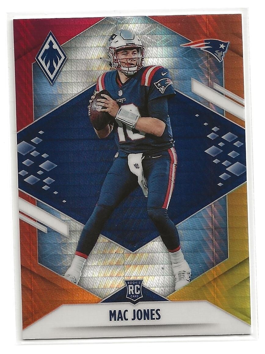 2021 Panini Phoenix Mac Jones Fire Burst Parallel Rookie Card