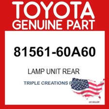 Toyota Genuine 8156160A60 Lens & Body Rear Combination Lamp LH 81561-60A60 OEM