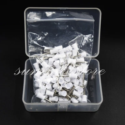 UNBRANDED//GENERIC 100 Pcs Dental Rubber Prophy Tooth Polish Polishing Cup Brush Latch Type Dentist