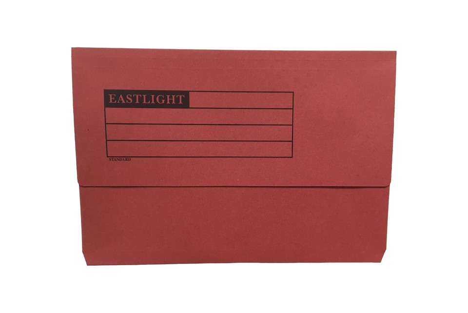 EASTLIGHT Foolscap Document Wallet Folders, Assorted Colours, Pack 50 ...