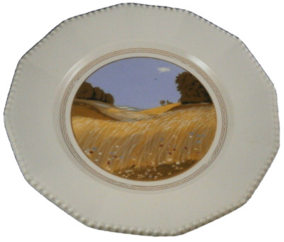 Antique Nymphenburg Porcelain Rudolf Sieck Scenic Plate Porzellan Teller Scene