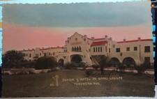 TEHUACÁN, Puebla, MÉXICO, Foto a Color Tarjeta Postal 1930, HOTEL DE GARCI CRESPO