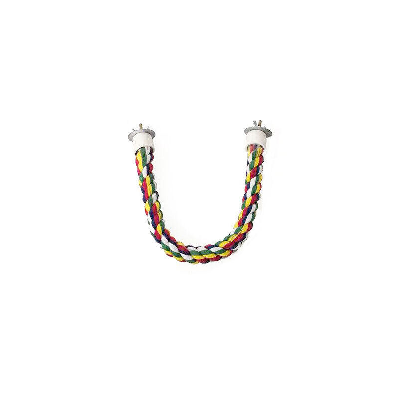Pet Bird Rope Perches Parrot Colourful Cage Comfy Perch Bungees for Birds Toy AU