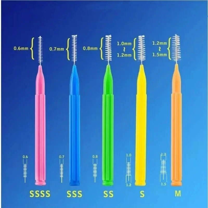 10/100Pcs Interdental Brush Teeth Health Care Orthodontic Dental Tooth BrushTool - Image 4 of 4