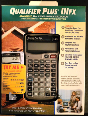NIB - Calculated Industries 3430 Qualifier Plus IIIfx Real Estate Calculator