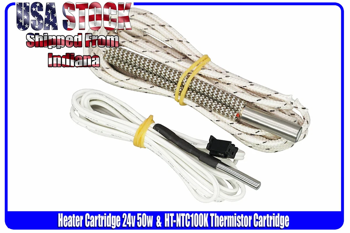 2pcs M3 Stud Thermistor For 3D Printer Hotend - Quick Disconnect For Ender 3, V6