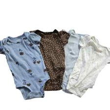 Lot of 4 Carter's 6 Months Girl's Body Suits Great Used Condition