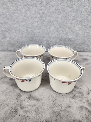 Set Of 4 Noritake Copper Bud 7911 Small Coffee Cups
