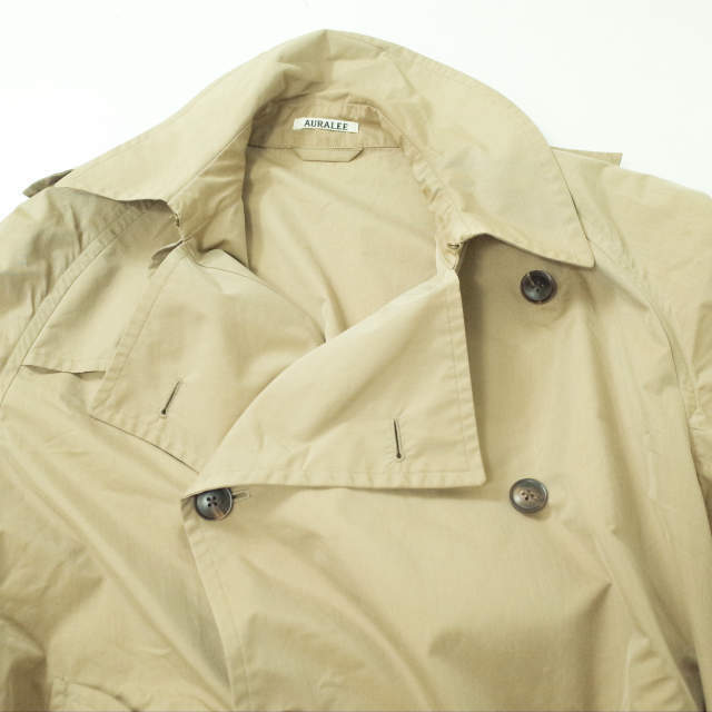 AURALEE 20SS Japan FINX POLYESTER BIG TRENCH COAT A20SC01FP AURALEE 20SS Japan FINX POLYESTER BIG TRENCH COAT A20SC01FP