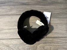 UGG AUSTRALIA BLACK FAUX FUR EARMUFFS, NWT, ONE SIZE