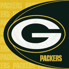 GREEN BAY PACKERS NFL Lunch Napkins 16 per pack FREE SHip - NEW