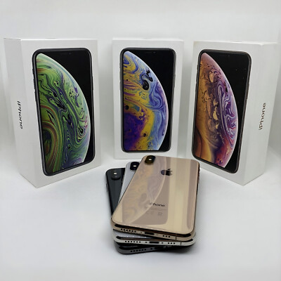 Apple iPhone XS SEHR GUT Schwarz Silber Gold 64GB 128GB 256GB OVP Ohne Simlock