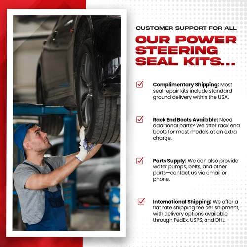 Alimentazione Sterzo Cremagliera E Sigillo / Kit Riparazione Per Nissan Frontier - Foto 5 di 6