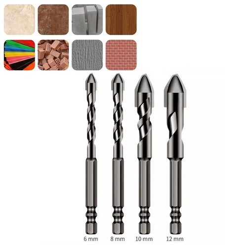 4pcs High-Strength Eccentric Twist Drill Bit, Oblique Head Eccentric Drill Bit - Picture 9 of 15