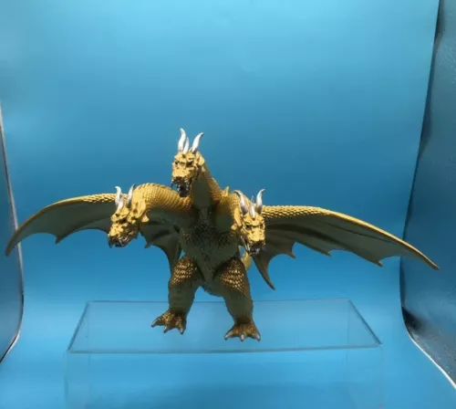 6"x9" Godzilla King of the Monster Ghidorah 3 Head Gold Dragon Toy Action Figure