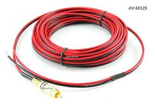 25ft CablesOnline 18 AWG Speaker Wire Single Cable with RCA Male Plug, AV-SK125
