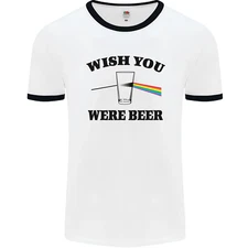 Wish You Were Beer St Patricks Day Alcohol Mens Ringer T-Shirt