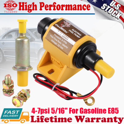 Universal Electric Fuel Pump Micro Electric 38gph 4-7psi 5/16'' For Gasoline E85