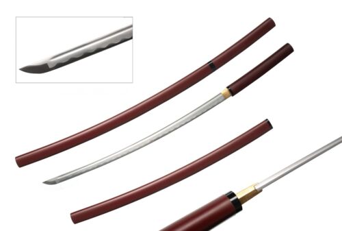Handgefertigtes japanisches Shirasaya-Stil Samurai Katana scharfes Schwert - Bild 1 von 5