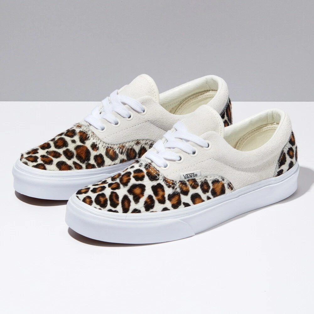 Vans Era Suede Marshmallow/Leopard Sneakers Low-Top Shoes 2022