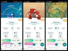 Pokemon Go Kyogre, Groudon, Rayquaza Legendä...