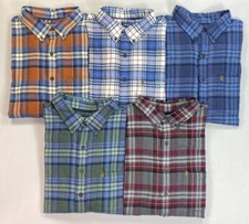 Men's Izod Big and Tall Long Sleeve Button Front Stratton Flannel