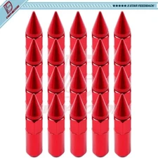 20 M12X1.5 Spiked 3/4" Lug Nuts For Honda Civic Accord Chevrolet Corvette Lexus