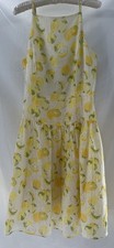 Ann Taylor Sundress Women’s Sz 10 Yellow Green Spaghetti Strap Girlcore Picnic