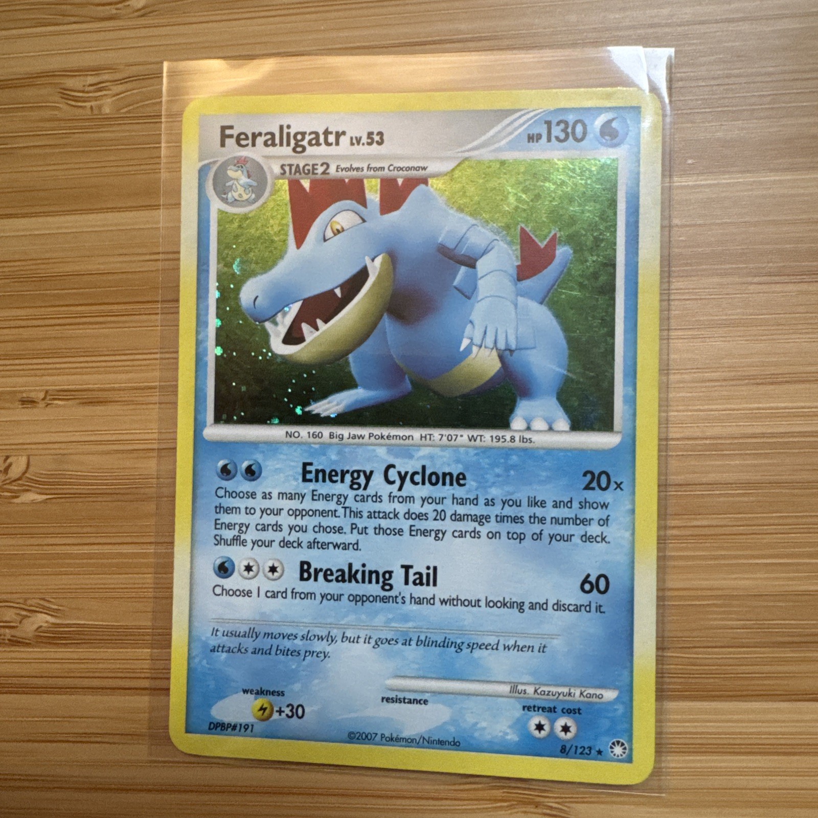 Feraligatr - 8/123 - Holo Rare NM, English Pokemon Mysterious Treasures