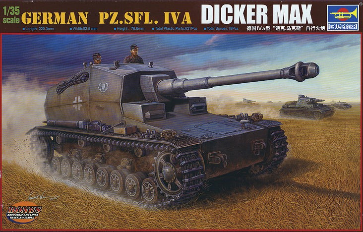 Trumpeter 00348 - 1:35 German Pz.Sfl. IVa Dicker Max - New