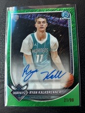 2025-26 Bowman Chrome Ryan Kalkbrenner Green Shimmer Auto /99