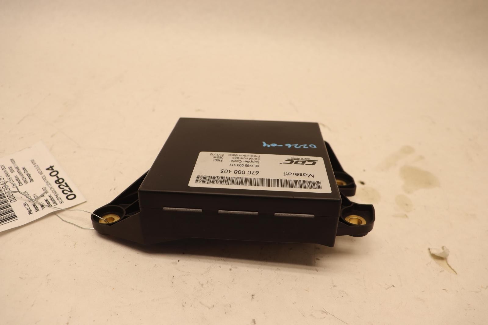 2014-2017 MASERATI QUATTROPORTE SUSPENSION DAMPENING CONTROL MODULE UNIT OEM