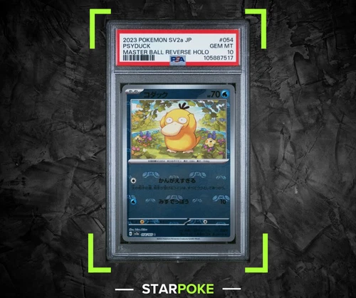 PSA 10 Psyduck 054/165 Master Ball Reverse Holo 2023 Pokemon 151 Japanese
