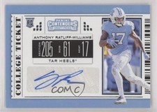 2019 Contenders Draft Picks College Ticket Anthony Ratliff-Williams Auto 7eo