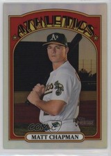 2021 Topps Heritage Chrome Refractor 80/572 Matt Chapman #123 14ez