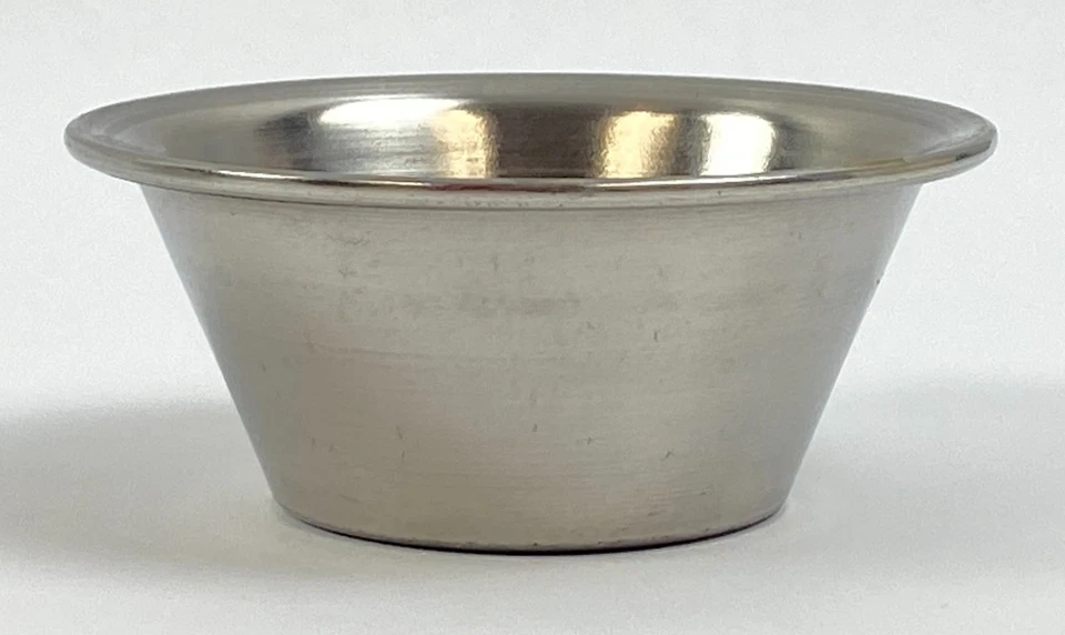 Juego de 72 tazas de salsa redondas de acero inoxidable con acabado liso de 2,5 x 1 pulgadas Foto 4 de 4